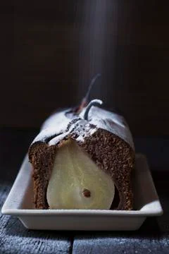 Pear cake 스톡 사진