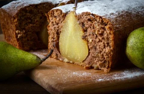 Pear cake Stock Photos