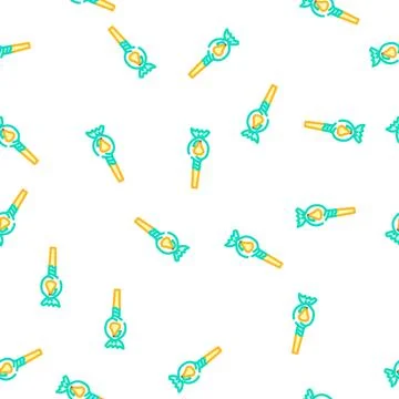 Pear candy vector seamless pattern Illustrazione stock