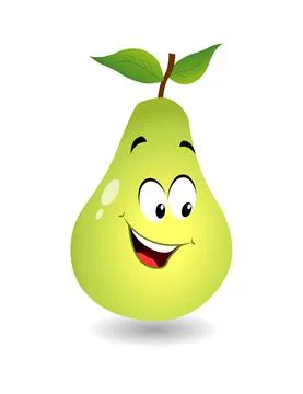 Pear Cartoon Stock Illustration