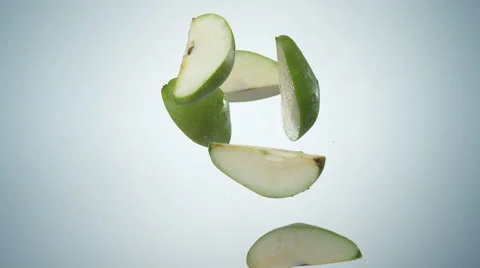 Pear collision. Slow Motion. Stock Footage 55881387