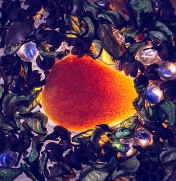 Pear in composition Stock Photos