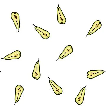 Pear conference slice vector seamless pattern Illustrazione stock