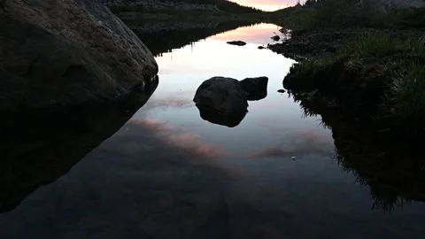Pear Creek Sunset Reflections Vídeos de archivo 147605702