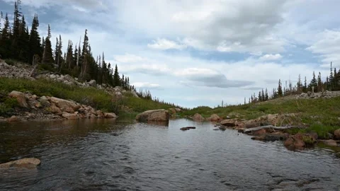 Pear Creek in the Wild Basin Stock Footage 148444887