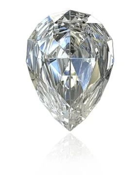 Pear cut diamond Stock Illustration