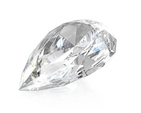 Pear cut diamond Illustration