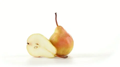 Pear cut in half Stock-Footage 22247189