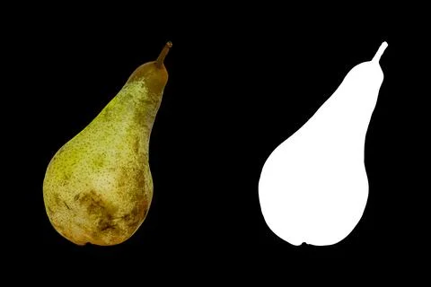 Pear damaged Stock Photos