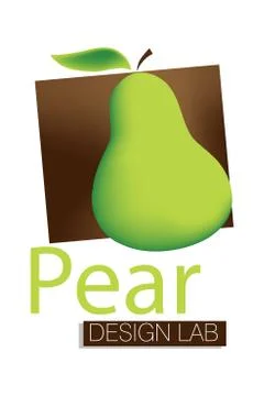 Pear Design Lab Logo Stock Illustration