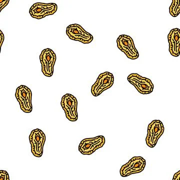 Pear dried fruit vector seamless pattern 스톡 일러스트