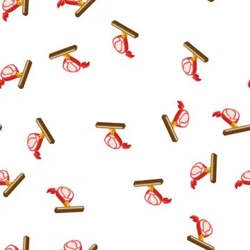 Pear for exercising isometric icon seamless pattern Stock Illustration