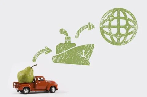 Pear to export Foto stock