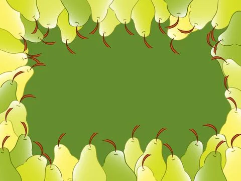 Pear frame. Vector pear frame. Vector Copyright: xZoonar.com/SerhiixPavlov... Stock Photos