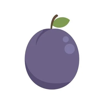 Pear fruit icon flat vector. Eco farm Stock Illustration