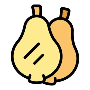 Pear fruit icon vector flat Stock Illustration