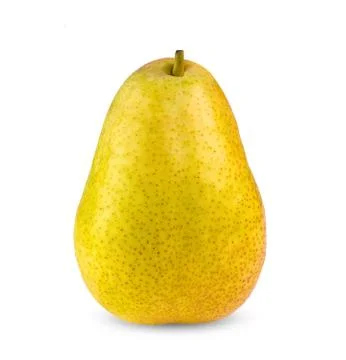 Pear fruit isolated on white background Stock Photos