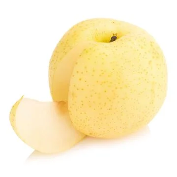 Pear fruit isolated on white background Stock Photos