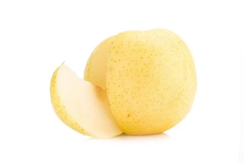 Pear fruit isolated on white background Stock Photos