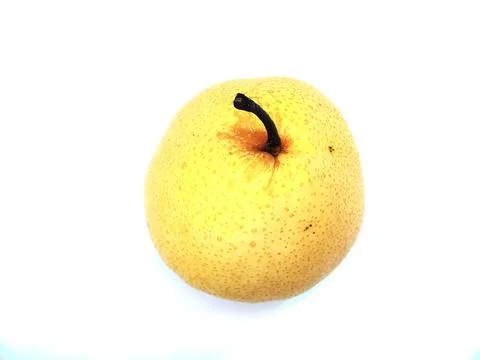 Pear fruit isolated on white background. Stock Photos