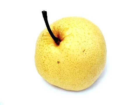 Pear fruit isolated on white background. Stock Photos