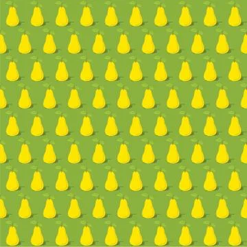 Pear fruit pattern Stock Illustration