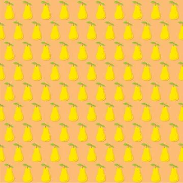 Pear fruit pattern Stock Illustration