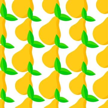 Pear fruit seamless pattern textile print. repeat pattern background desig... 스톡 사진