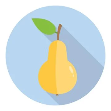 Pear Fruit Symbol Stock Illustration