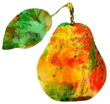 Pear Fruit Unique Illustration Stock Illustration