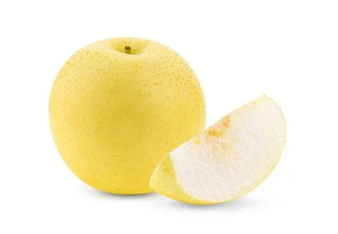 Pear fruit  on white background Stock Photos