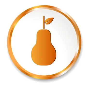 Pear icon Stock Illustration