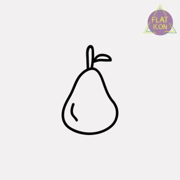 Pear icon Stock Illustration