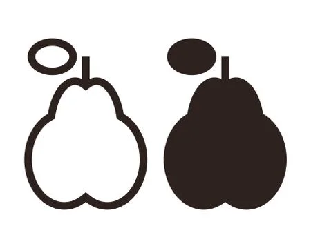 Pear icon Stock Illustration