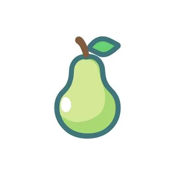 Pear icon Simple vector sign. Internet concept symbol Stock Illustration