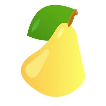 A pear icon in vector , eps 10 스톡 일러스트
