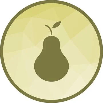 Pear icon vector image. Illustrazione stock