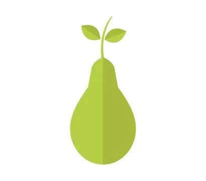 Pear icon on white background Stock Illustration