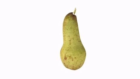 Pear isolated on white background Stock Footage 306785480