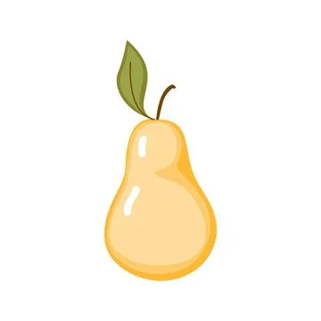 Pear isolated on white background Stock Illustration