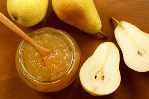 Pear jam Stock Photos