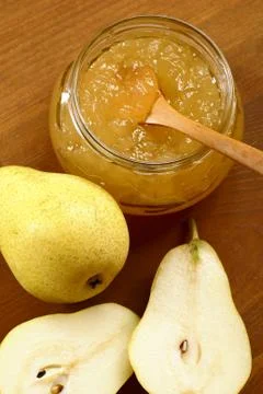 Pear jam Stock Photos