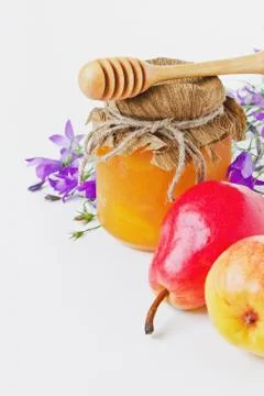 Pear jam Stock Photos