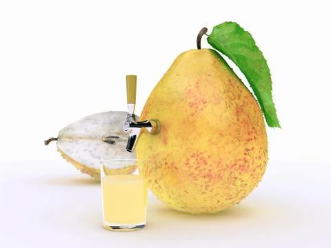 Pear juice Stock Illustration