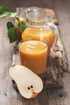 Pear juice Stock Photos
