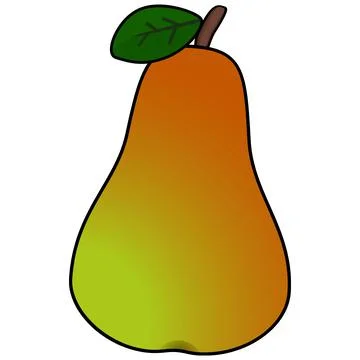 Pear leaf abstract Stock-Illustration