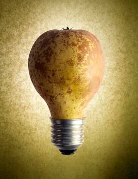 Pear Lightbulb Stock Photos