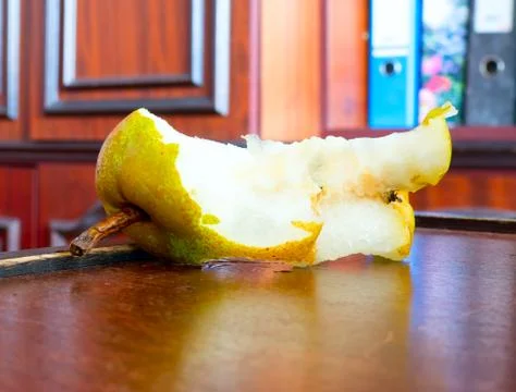 Pear nibble. Foto stock