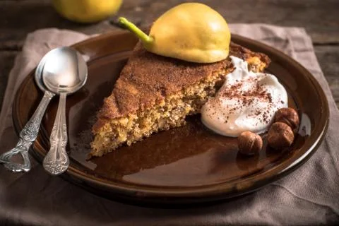 Pear pie Foto stock