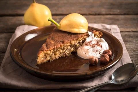 Pear pie Stock Photos